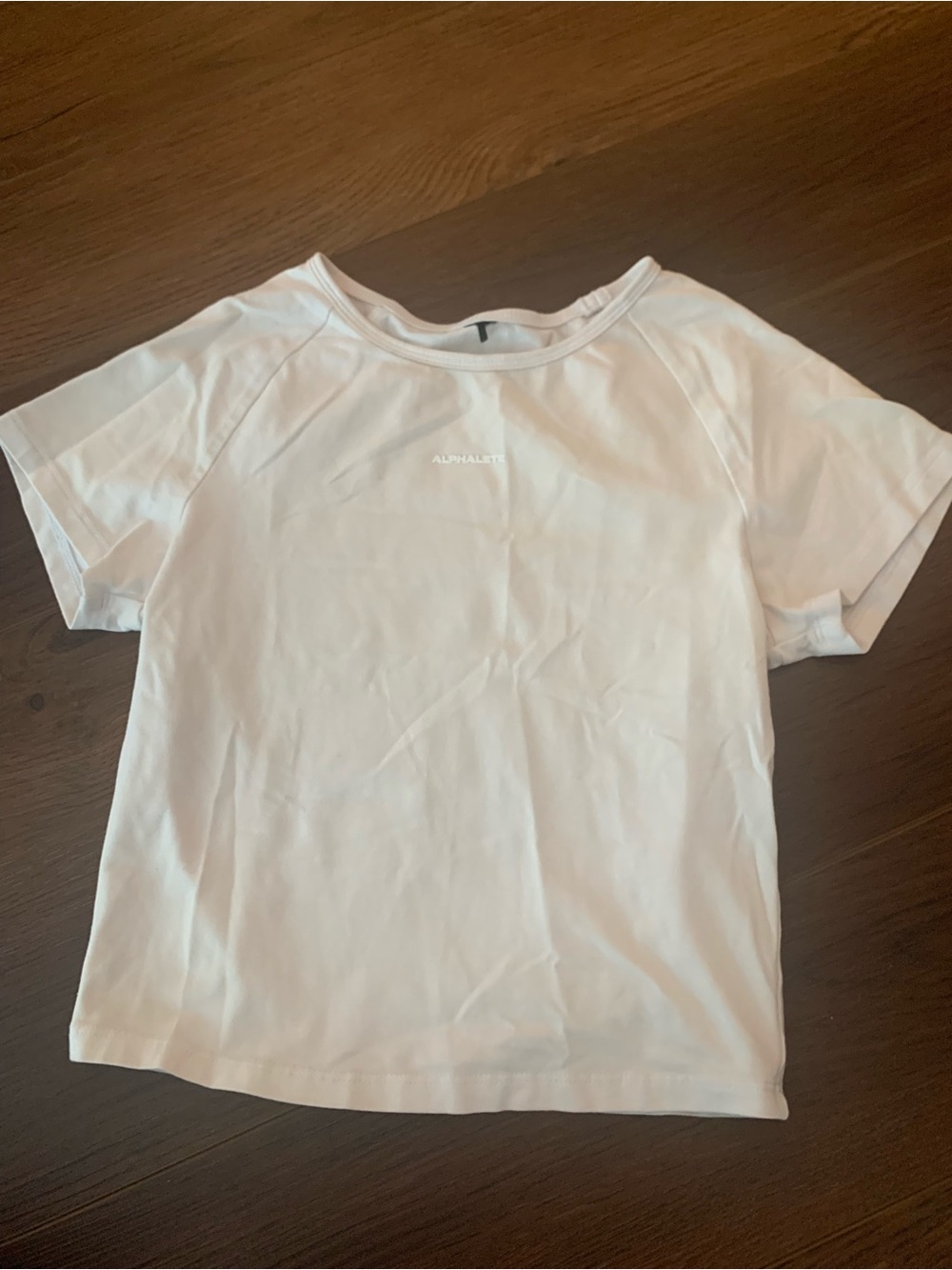 Alphalete White Short Sleeve Crew Tee